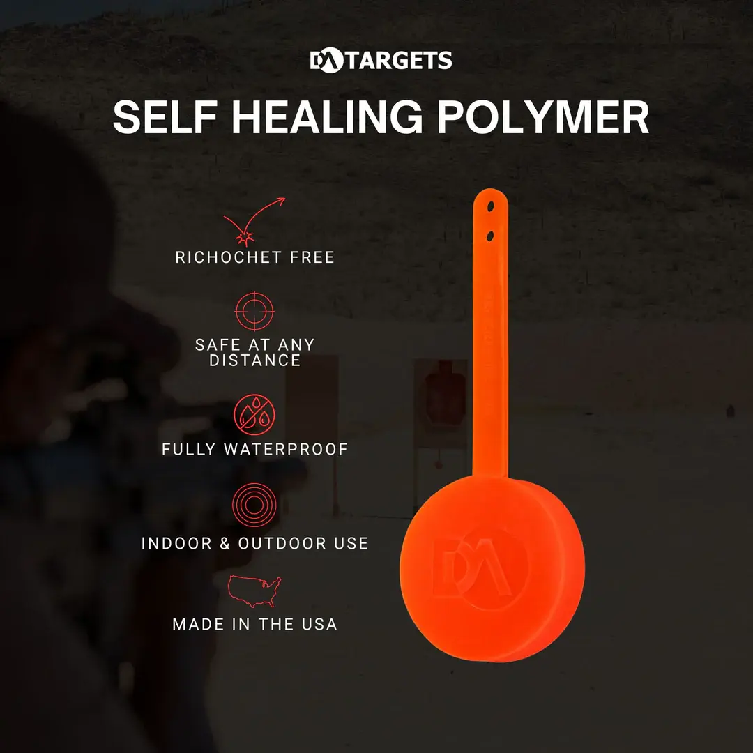 DA Targets - 4 Rifle Gong - Non Colour Changing Target