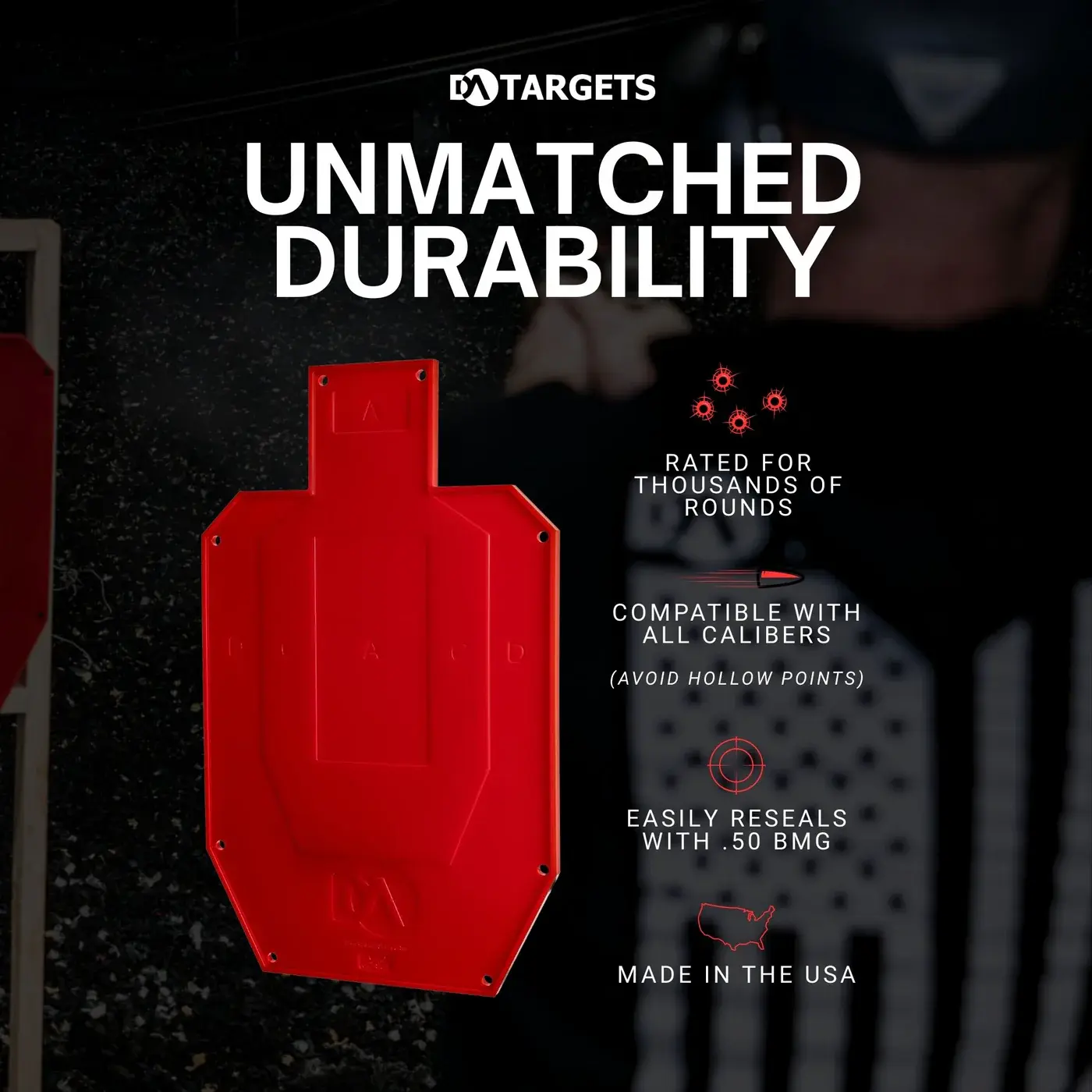 DA Targets Full Size Silhouette Color Changing Target